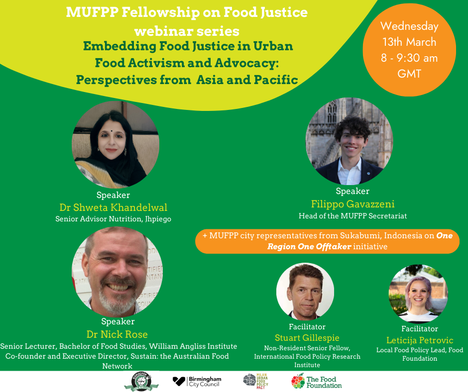 Food justice webinar Asia and Pacific