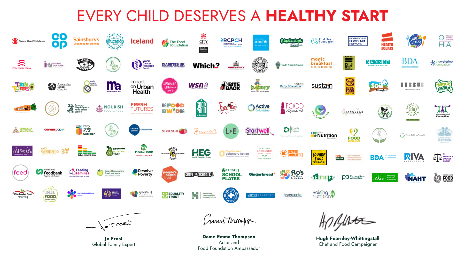 Healthy Start supporters