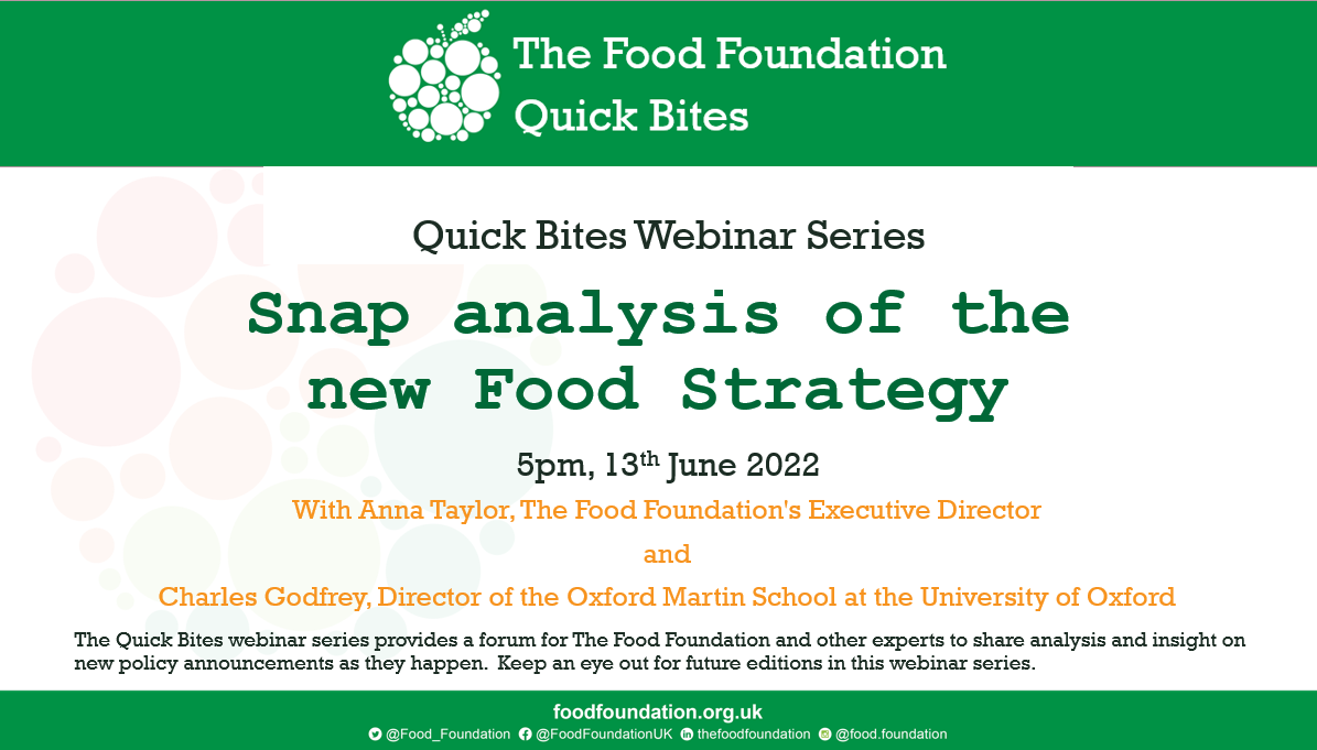 Food Strategy webinar invitation