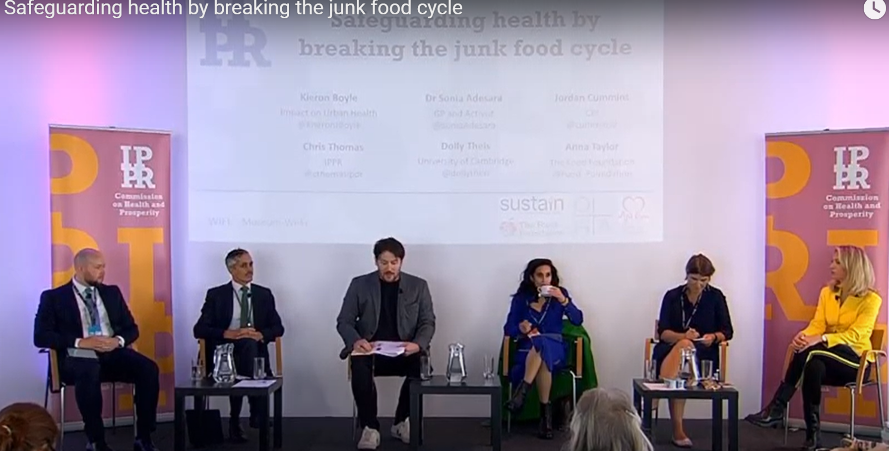 Safeguarding health by breaking the junk food cycle event