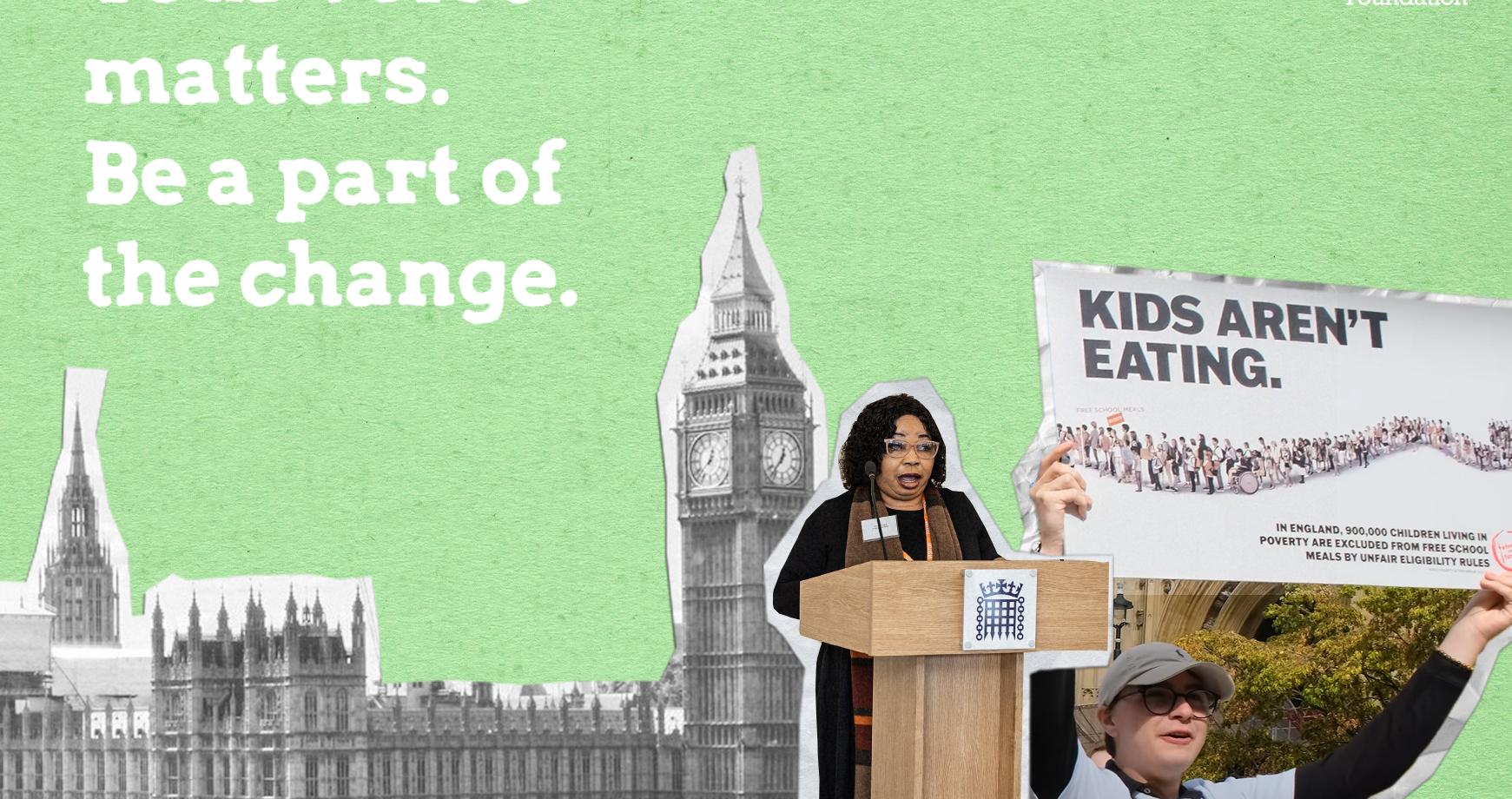 Food activist campaigning for a better food system