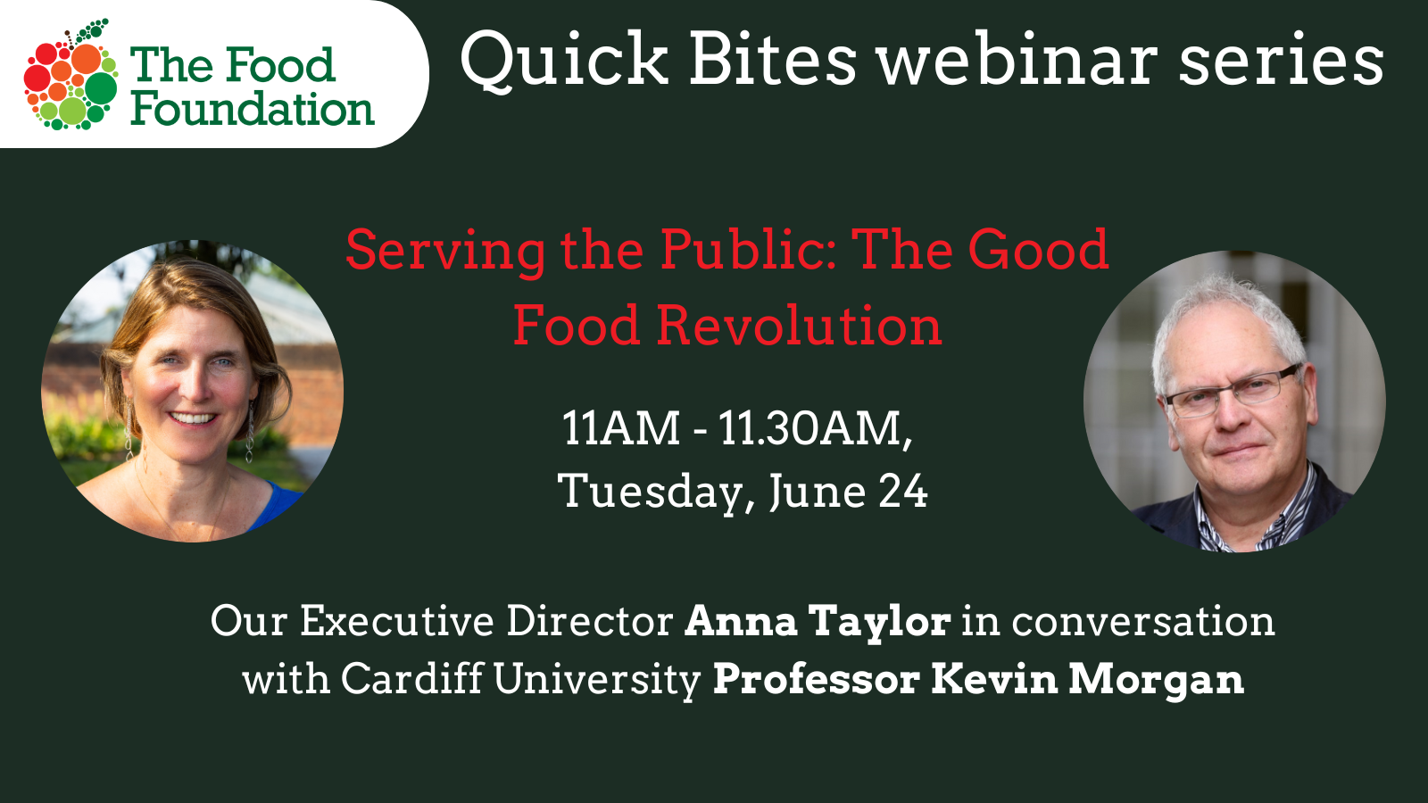 Quick Bites webinar Kevin Morgan, Cardiff University