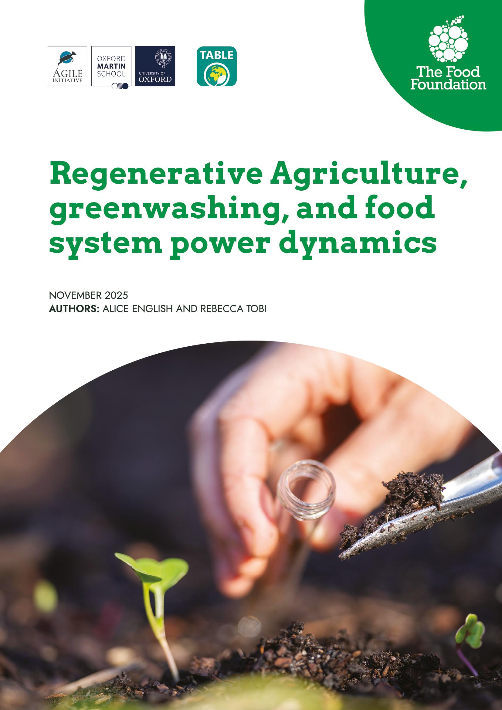 Regenerative Agriculture and greenwashing report 