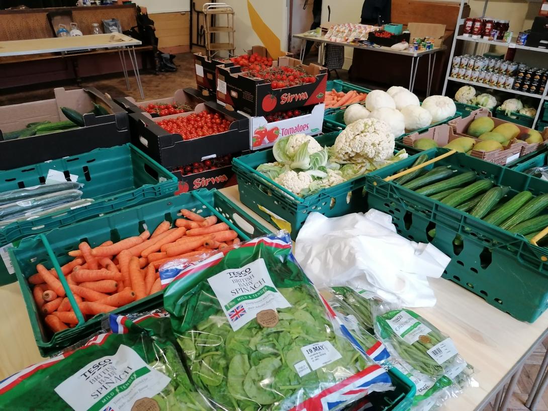 Fruit and vegetables at the Our Food Club in Ramsgate