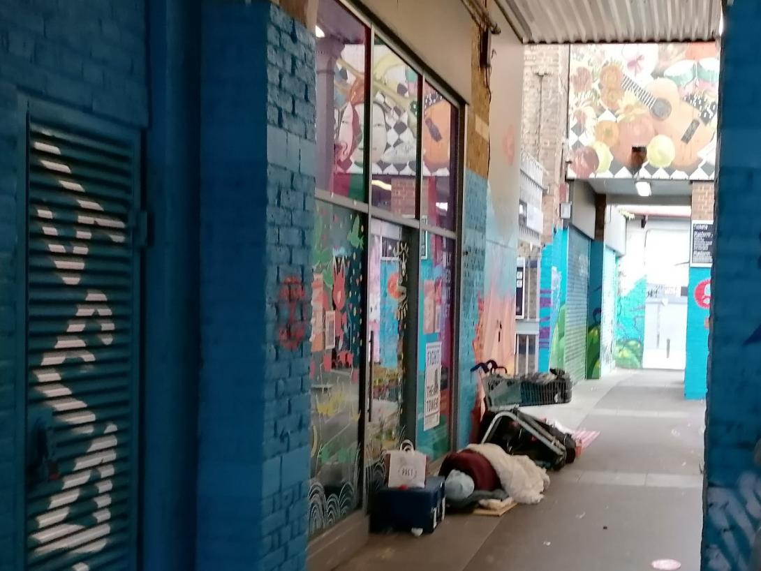 Picture of homeless person