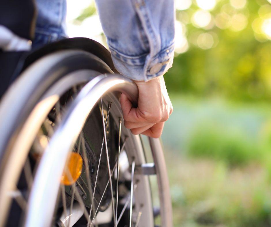 Disabled stock image