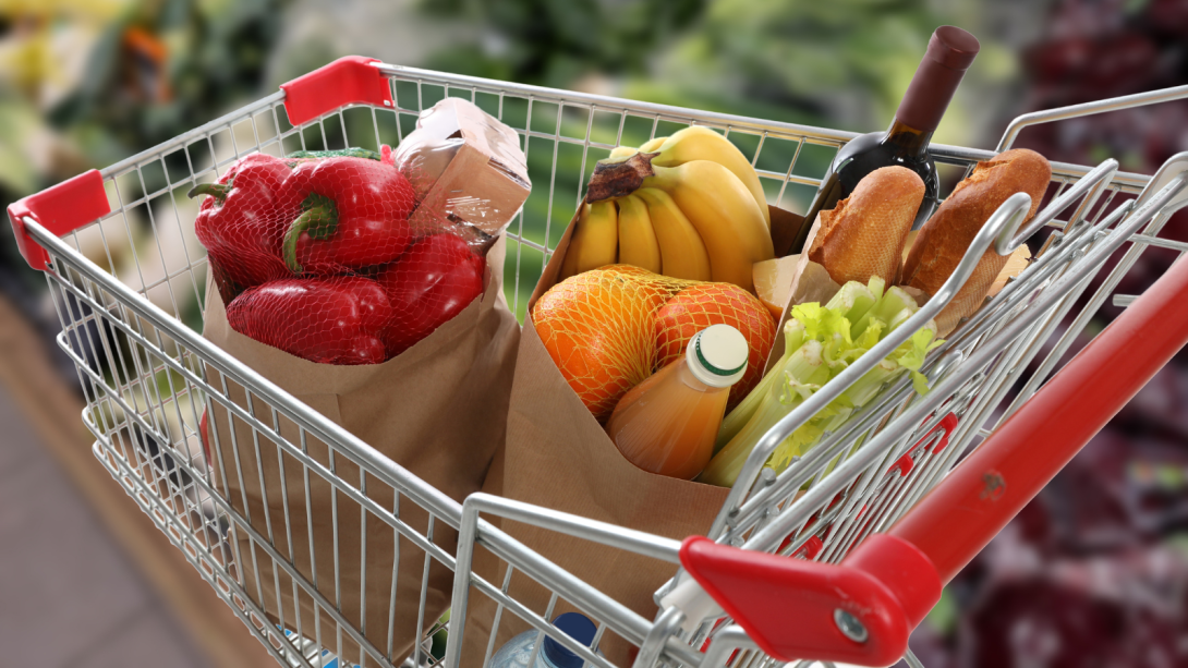 Healthy food shopping 